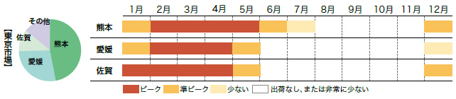 デコポン（不知火）の市場シェアと出回り時期